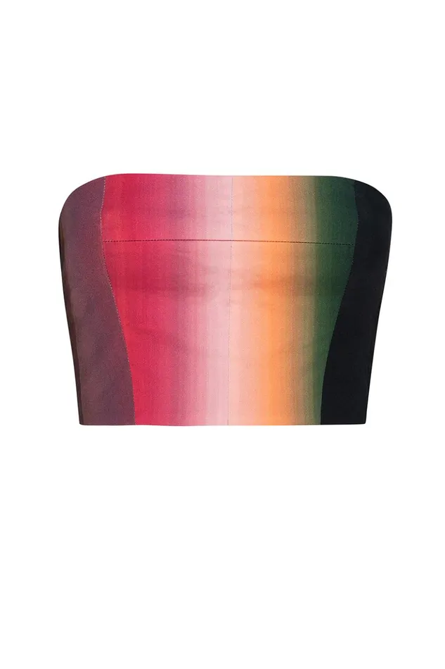 MISA Los Angeles CANDY BANDEAU Parchment Women Tops
