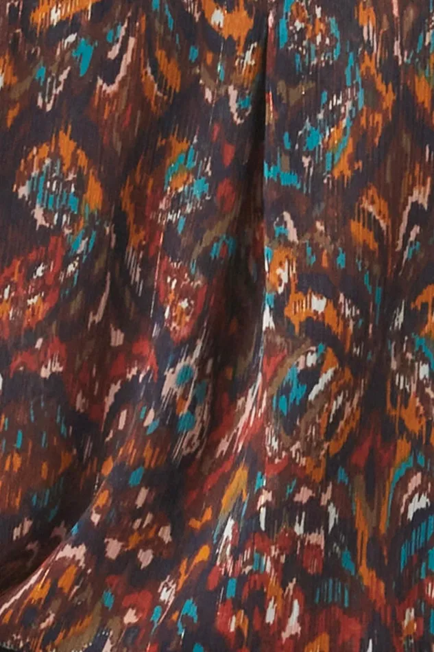 MISA Los Angeles GIGI TOP Peacock Abstract Women Tops