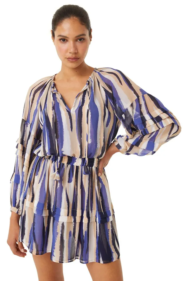 MISA Los Angeles KARLINA DRESS Striped Instinct Women Dresses