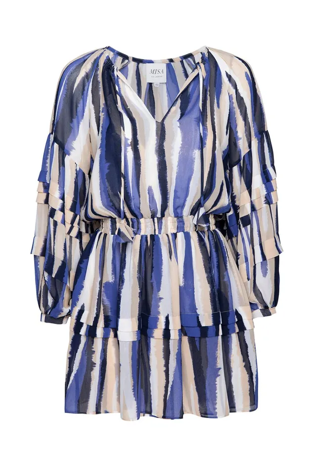 MISA Los Angeles KARLINA DRESS Striped Instinct Women Dresses