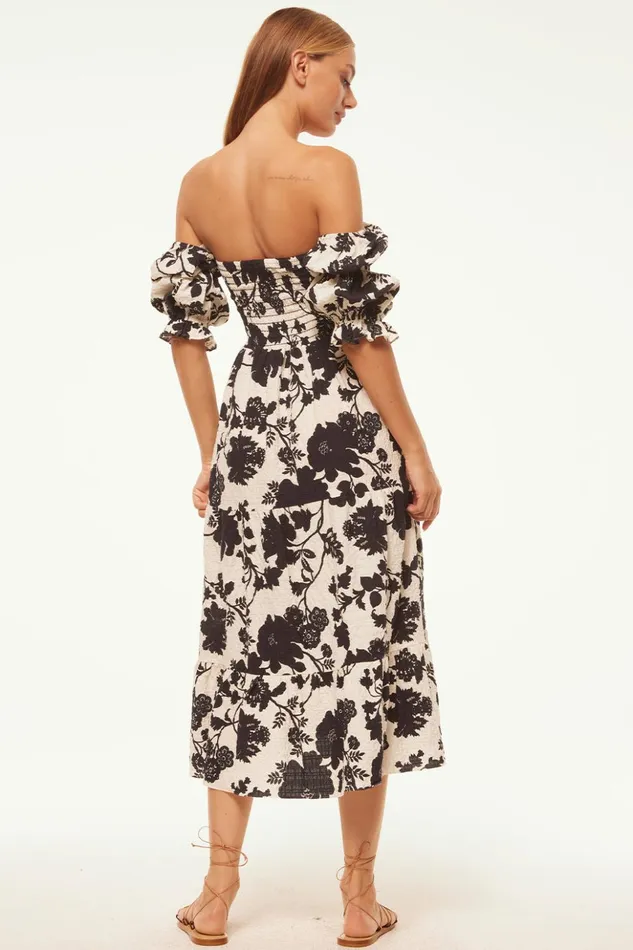 MISA Los Angeles MARGARITA DRESS Flora Negra Women Dresses