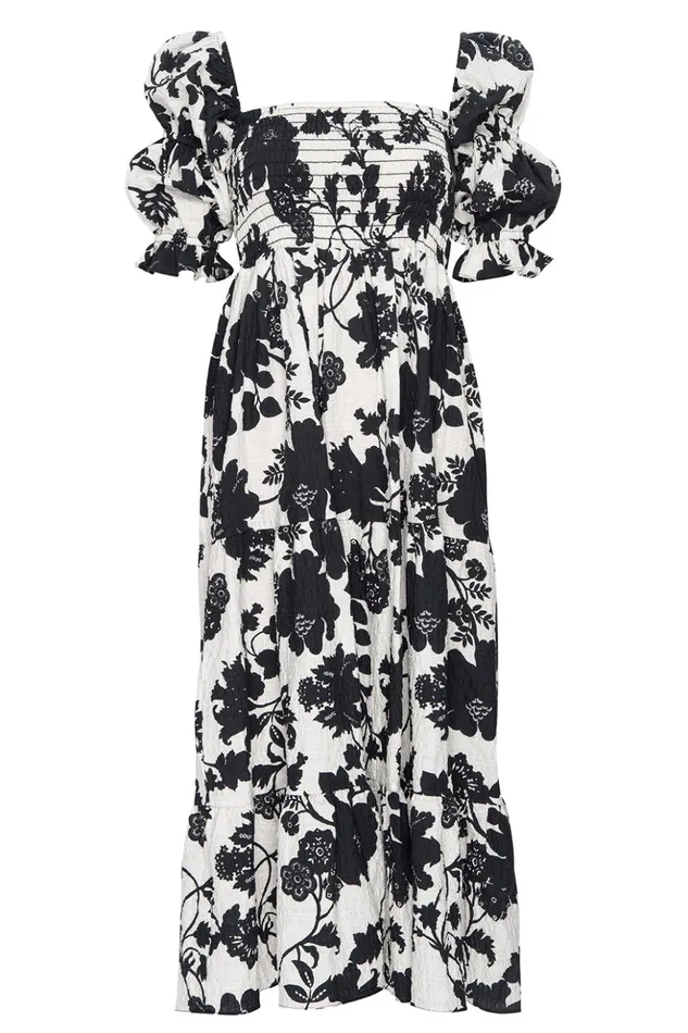 MISA Los Angeles MARGARITA DRESS Flora Negra Women Dresses