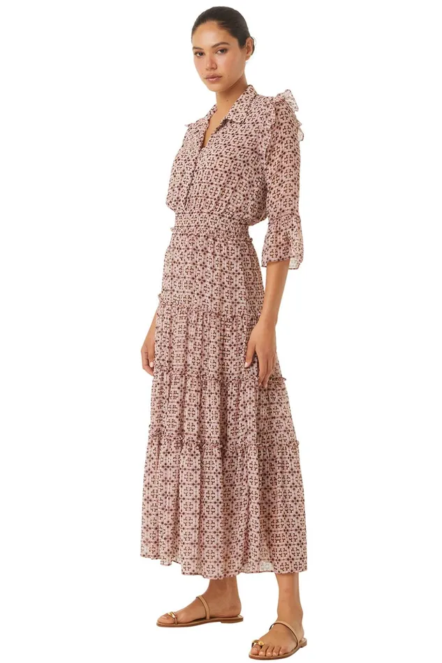 MISA Los Angeles PAMELINA DRESS Warm Winter Tile Women Dresses