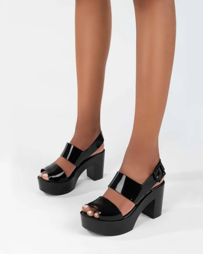 Mule Sandal Black Women Melissa Heels