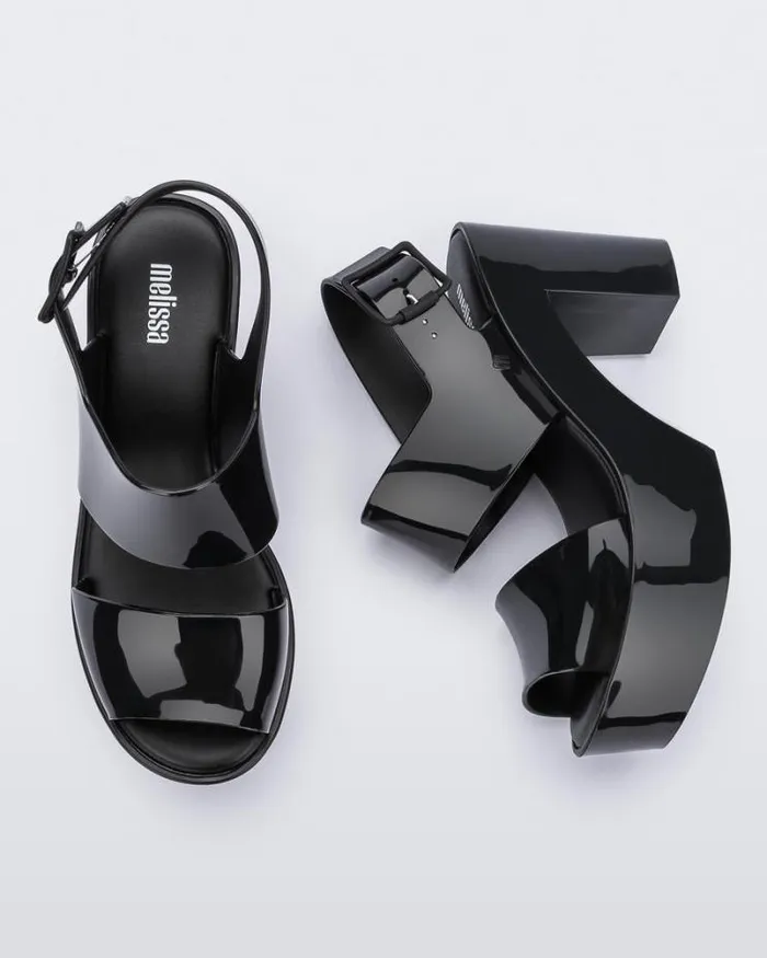 Mule Sandal Black Women Melissa Heels