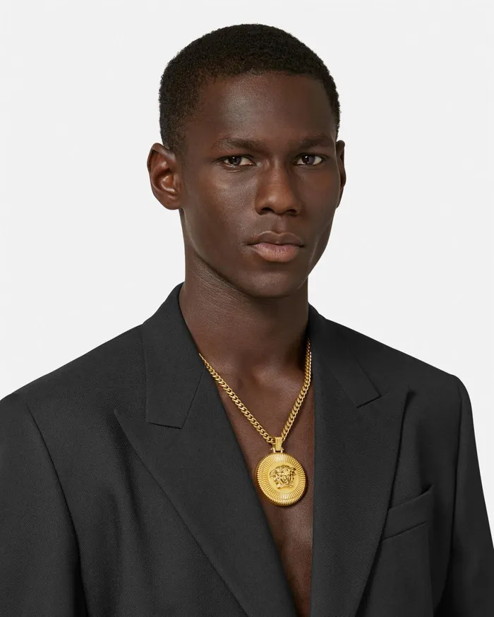 Necklaces Men Versace Medusa Biggie Necklace Light Gold