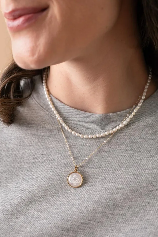 Necklaces Women Alex And Ani Divine Guides Star Of David Pendant Necklace Gold