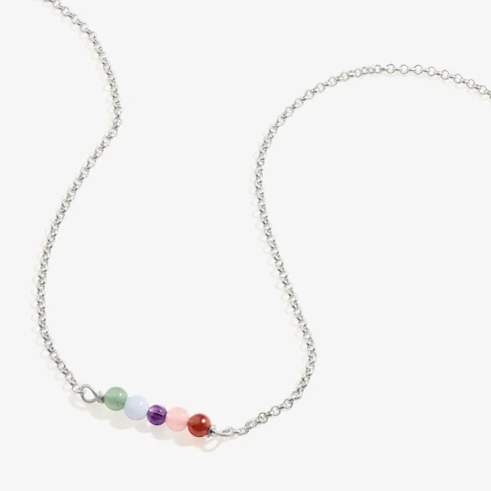 Necklaces Women Alex And Ani MultiGemstone Chain Necklace Silver