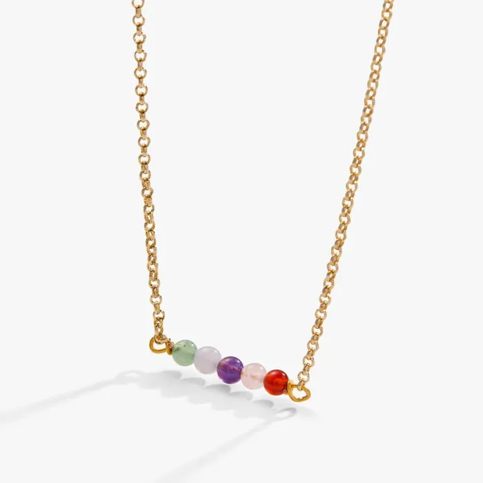 Necklaces Women Alex And Ani MultiGemstone Chain Necklace Silver