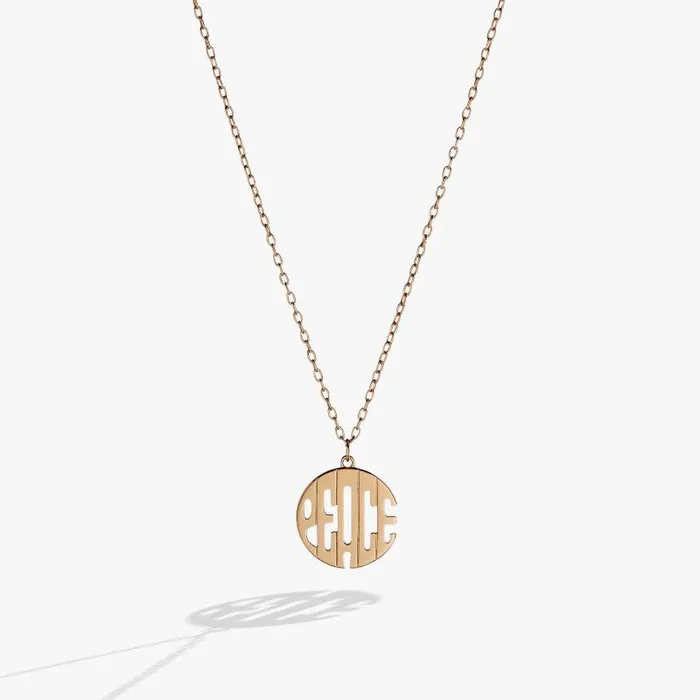 Necklaces Women Alex And Ani Peace Pendant Necklace Gold