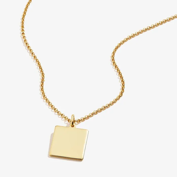 Necklaces Women Alex And Ani Square Charm Necklace 21039039 Silver