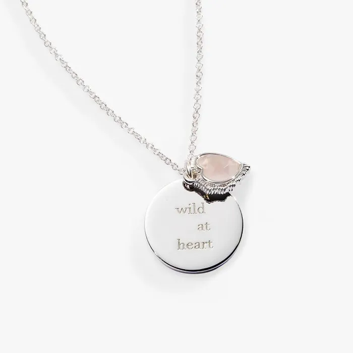 Necklaces Women Alex And Ani Wild At Heart Duo Charm Pendant Necklace Silver
