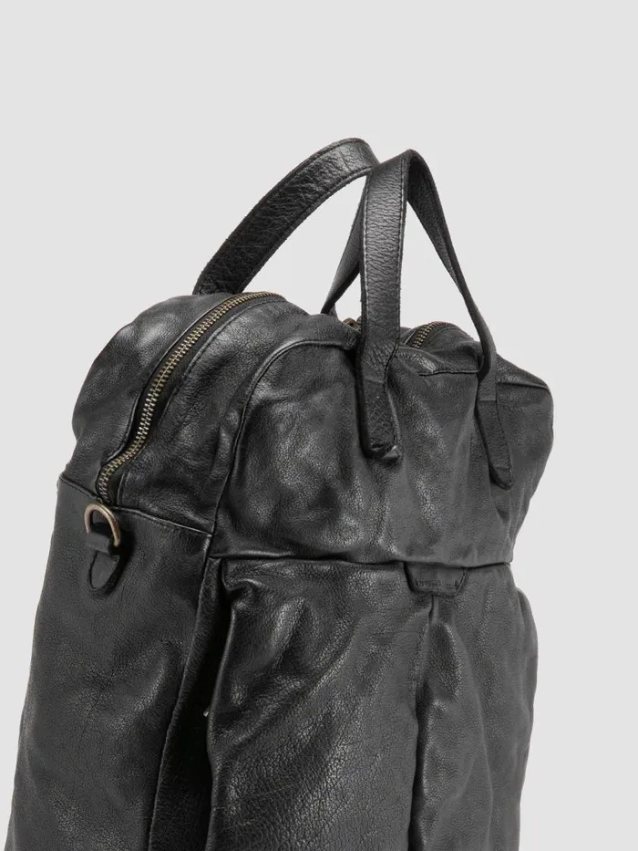 Officine Creative Bags HELMET 041 Nero Black Leather Tote Bag 8211 Men