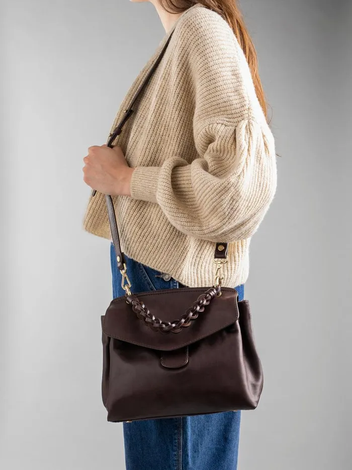 Officine Creative Bags NOLITA 201 Truffle Brown Nappa Leather Hand Bag 8211 Women Officine Creative Bags NOLITA 201 Truffle Brown Nappa Leather Hand Bag 8211 Women