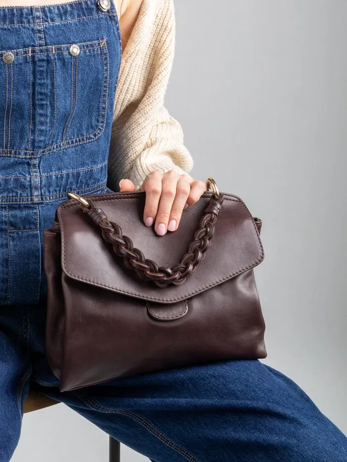 Officine Creative Bags NOLITA 201 Truffle Brown Nappa Leather Hand Bag 8211 Women Officine Creative Bags NOLITA 201 Truffle Brown Nappa Leather Hand Bag 8211 Women