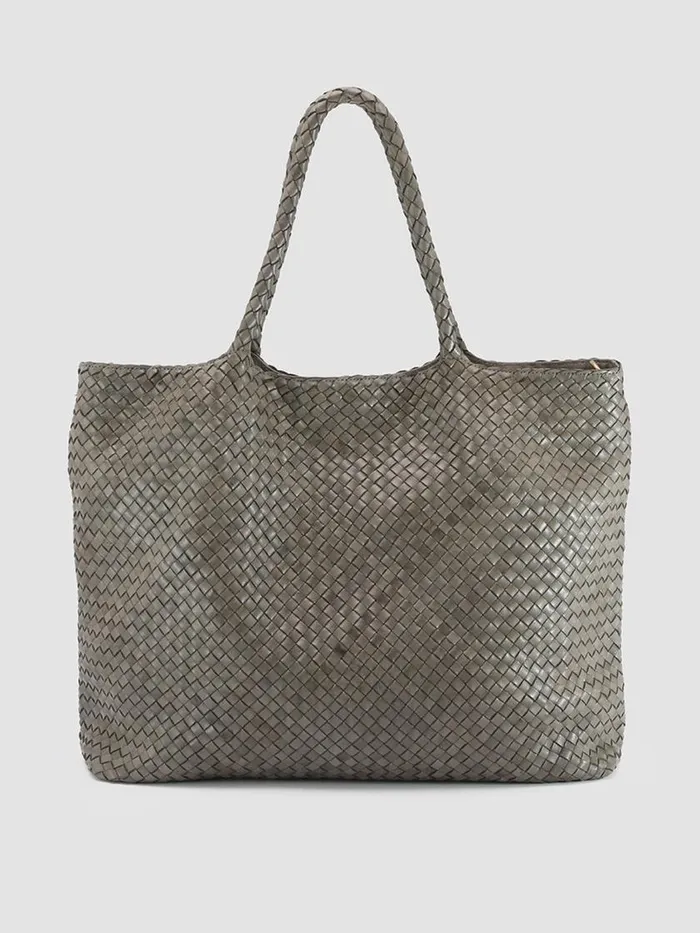 Officine Creative Bags OC CLASS 35 Cinder Grey Leather Tote Bag 8211 Women