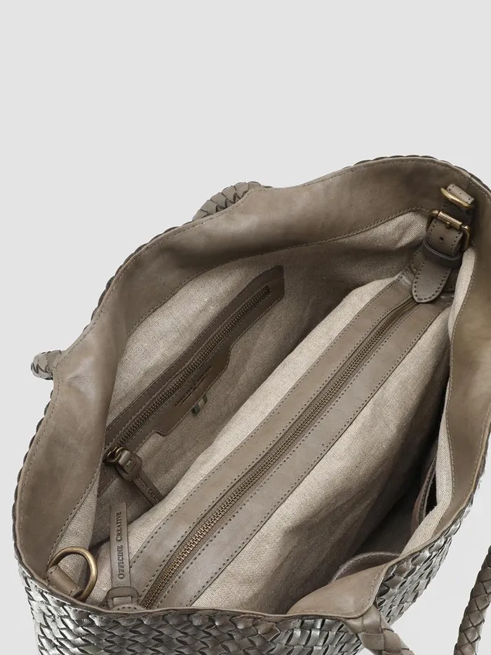 Officine Creative Bags OC CLASS 35 Cinder Grey Leather Tote Bag 8211 Women