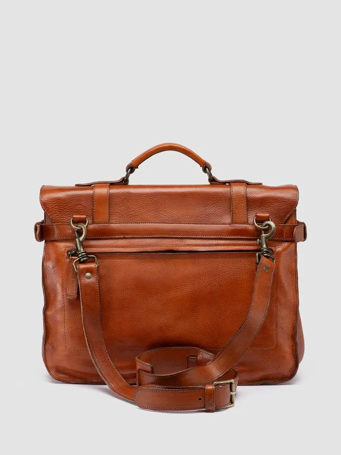 Officine Creative Bags RARE 26 Cuoio Brown Leather Briefcase 8211 Men