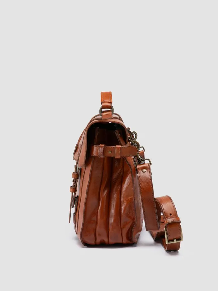 Officine Creative Bags RARE 26 Cuoio Brown Leather Briefcase 8211 Men