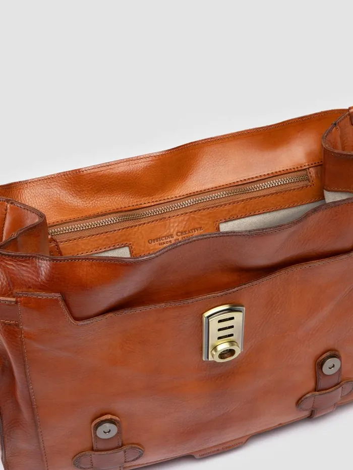Officine Creative Bags RARE 26 Cuoio Brown Leather Briefcase 8211 Men