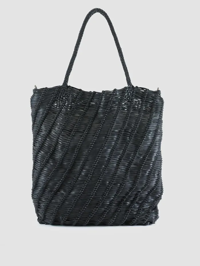 Officine Creative Bags SUSAN 03 Nero Black Leather Tote Bag 8211 Women