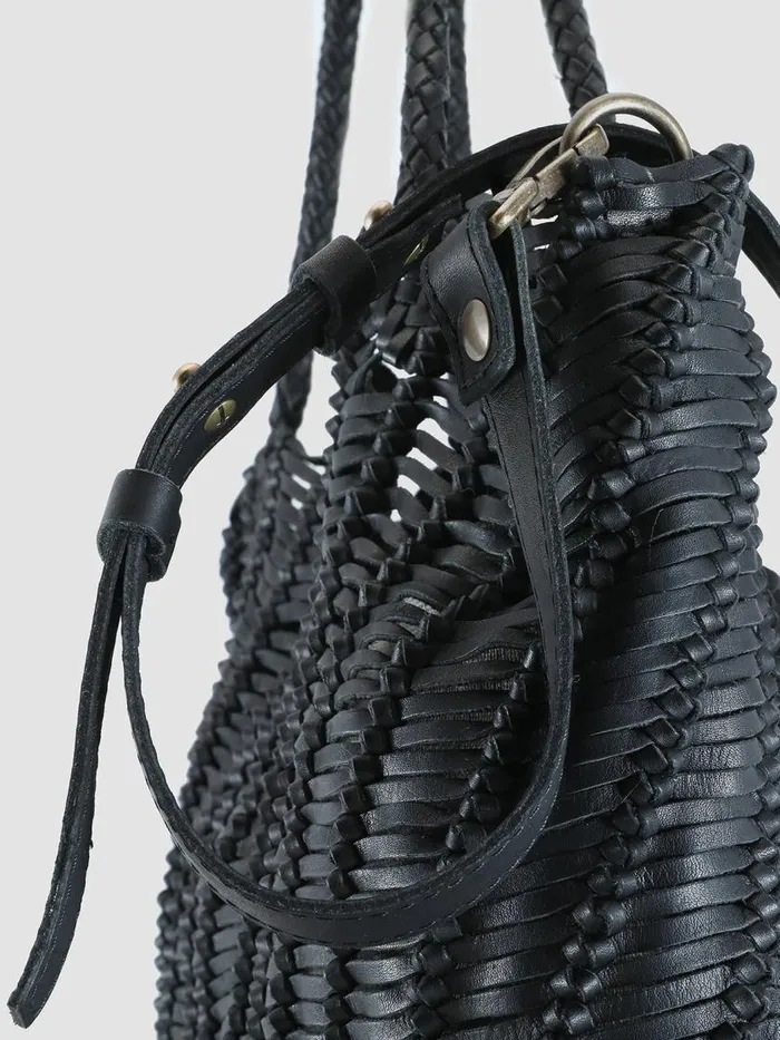 Officine Creative Bags SUSAN 03 Nero Black Leather Tote Bag 8211 Women