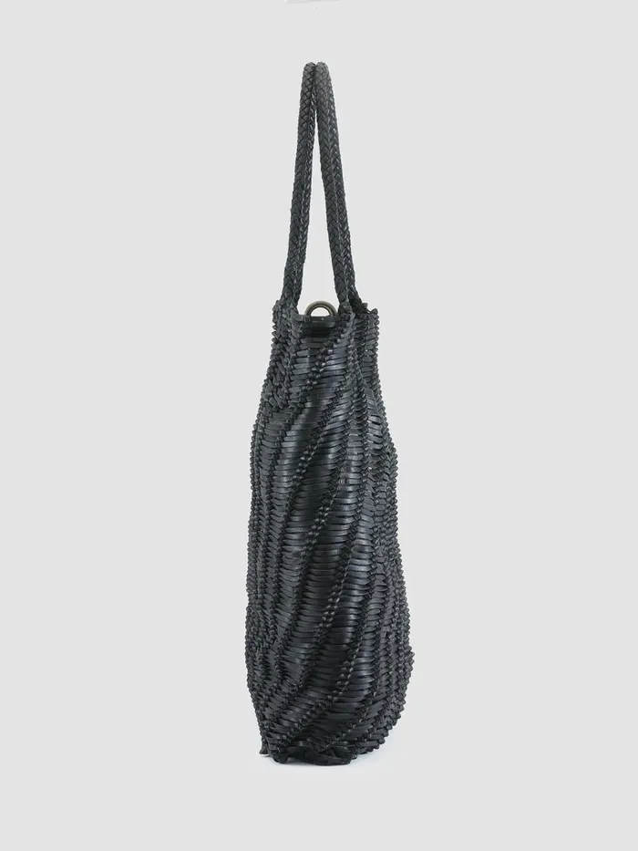 Officine Creative Bags SUSAN 03 Nero Black Leather Tote Bag 8211 Women
