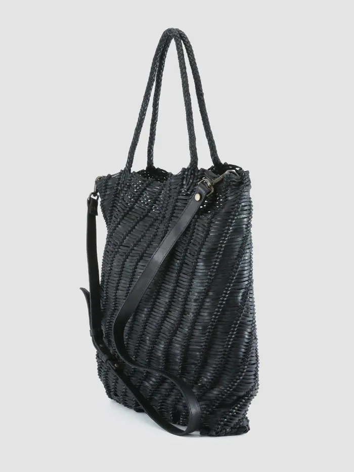 Officine Creative Bags SUSAN 03 Nero Black Leather Tote Bag 8211 Women