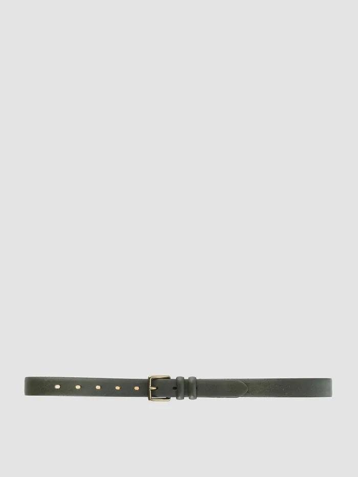 Officine Creative Belts OC STRIP 09 Dephts Green Leather Belt 8211 Women