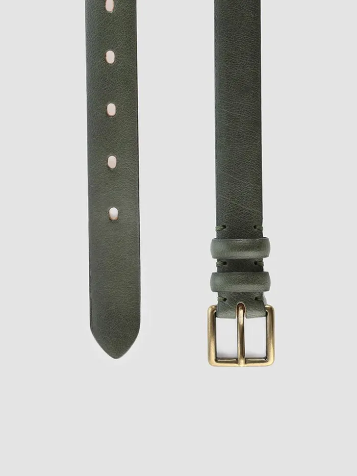 Officine Creative Belts OC STRIP 09 Dephts Green Leather Belt 8211 Women