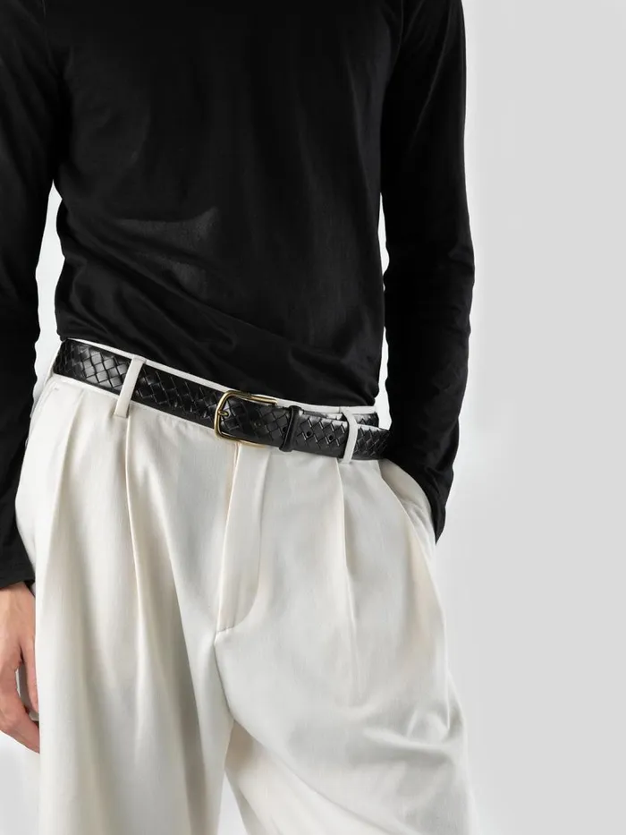 Officine Creative Belts OC STRIP 28 Teak Brown Leather Belt 8211 Men