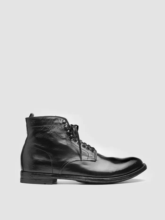 Officine Creative Boots and Ankle Boots ANATOMIA 013 Nero Black Leather Ankle Boots 8211 Men Officine Creative Boots and Ankle Boots ANATOMIA 013 Nero Black Leather Ankle Boots 8211 Men