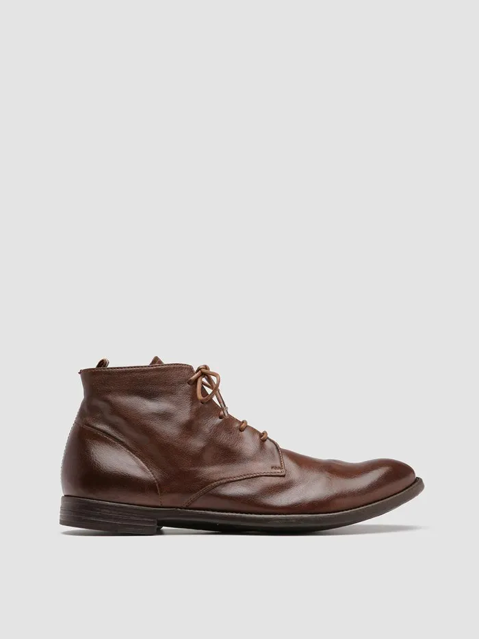 Officine Creative Boots and Ankle Boots ARC 513 Cigar Brown Leather Ankle Boots 8211 Men Officine Creative Boots and Ankle Boots ARC 513 Cigar Brown Leather Ankle Boots 8211 Men