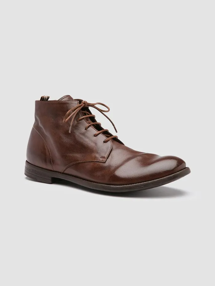 Officine Creative Boots and Ankle Boots ARC 513 Cigar Brown Leather Ankle Boots 8211 Men Officine Creative Boots and Ankle Boots ARC 513 Cigar Brown Leather Ankle Boots 8211 Men