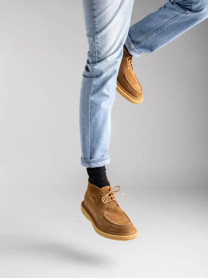 Officine Creative Boots and Ankle Boots BULLET 001 Alce Brown Suede Chukka Boots 8211 Men Officine Creative Boots and Ankle Boots BULLET 001 Alce Brown Suede Chukka Boots 8211 Men