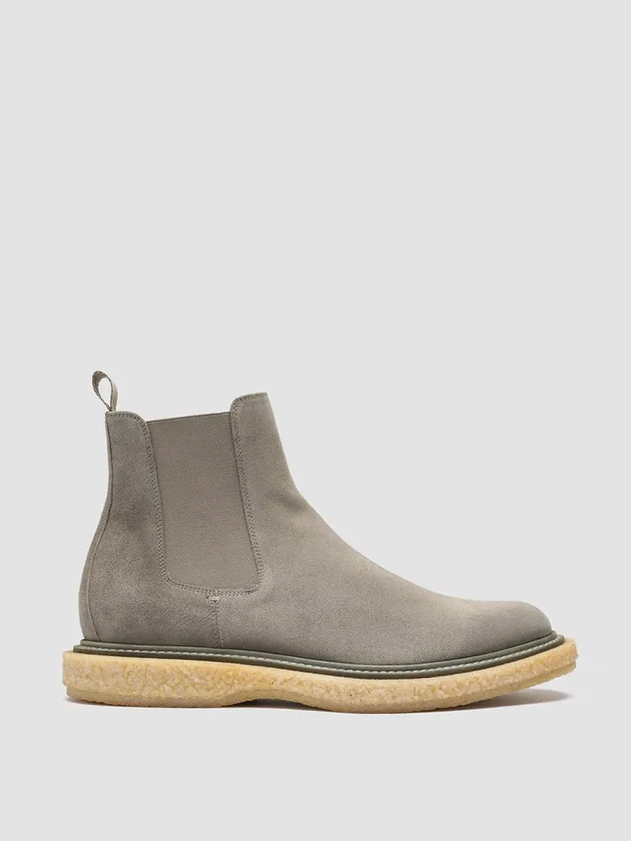 Officine Creative Boots and Ankle Boots BULLET 002 Bosco Green Suede Chelsea Boots 8211 Men Officine Creative Boots and Ankle Boots BULLET 002 Bosco Green Suede Chelsea Boots 8211 Men