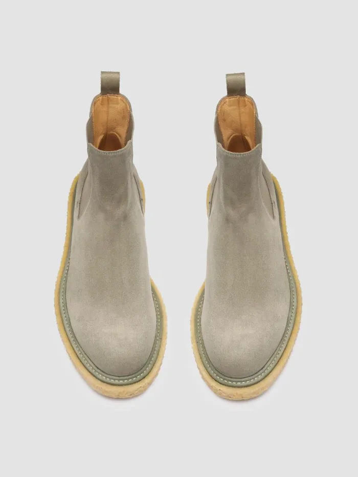 Officine Creative Boots and Ankle Boots BULLET 002 Bosco Green Suede Chelsea Boots 8211 Men Officine Creative Boots and Ankle Boots BULLET 002 Bosco Green Suede Chelsea Boots 8211 Men