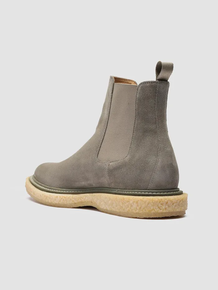 Officine Creative Boots and Ankle Boots BULLET 002 Bosco Green Suede Chelsea Boots 8211 Men Officine Creative Boots and Ankle Boots BULLET 002 Bosco Green Suede Chelsea Boots 8211 Men