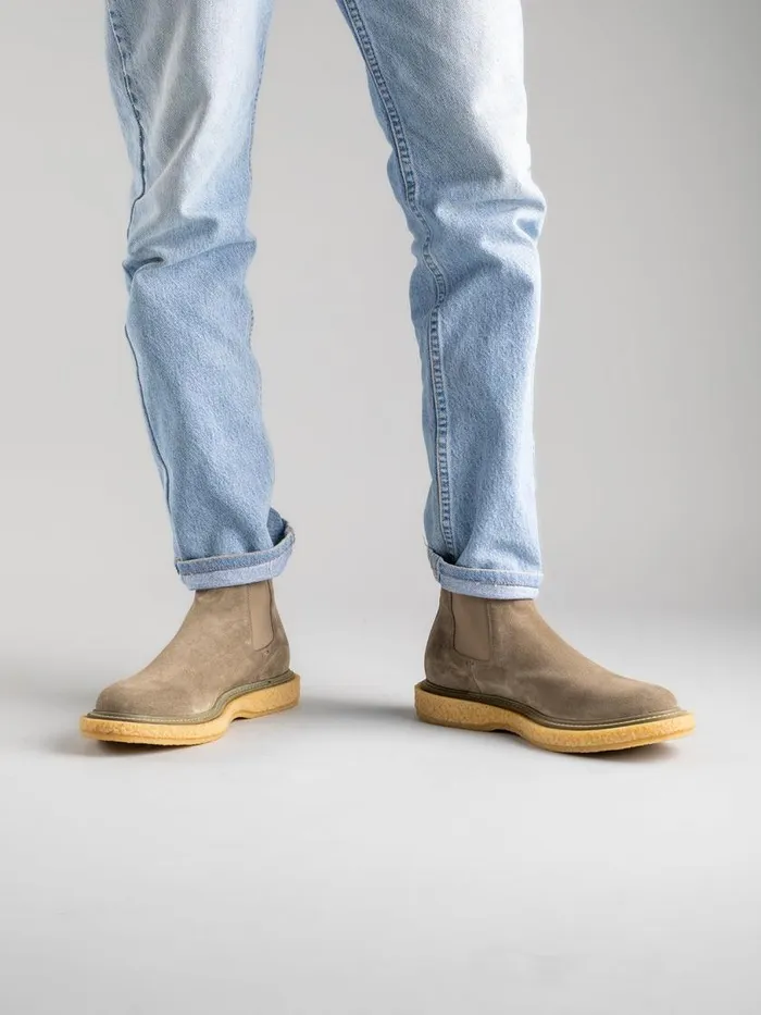 Officine Creative Boots and Ankle Boots BULLET 002 Bosco Green Suede Chelsea Boots 8211 Men Officine Creative Boots and Ankle Boots BULLET 002 Bosco Green Suede Chelsea Boots 8211 Men