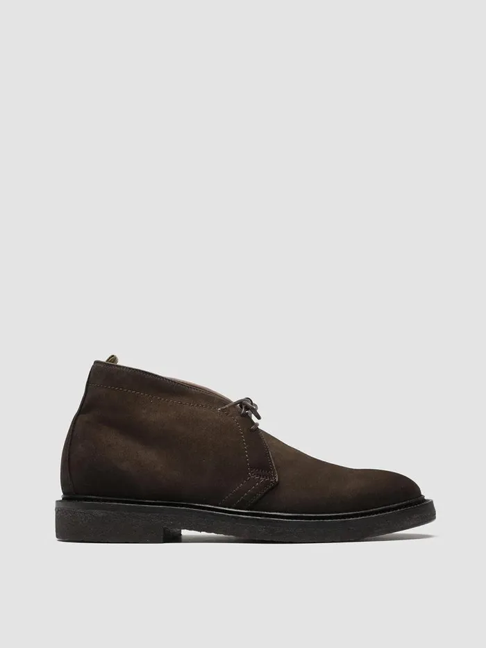 Officine Creative Boots and Ankle Boots HOPKINS CREPE 106 Oliva Brown Suede Lace Up Boots 8211 Men Officine Creative Boots and Ankle Boots HOPKINS CREPE 106 Oliva Brown Suede Lace Up Boots 8211 Men