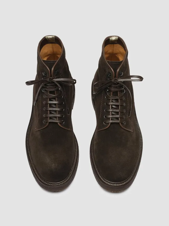 Officine Creative Boots and Ankle Boots HOPKINS FLEXI 203 Pepe Brown Suede Laceup Boots 8211 Men Officine Creative Boots and Ankle Boots HOPKINS FLEXI 203 Pepe Brown Suede Laceup Boots 8211 Men