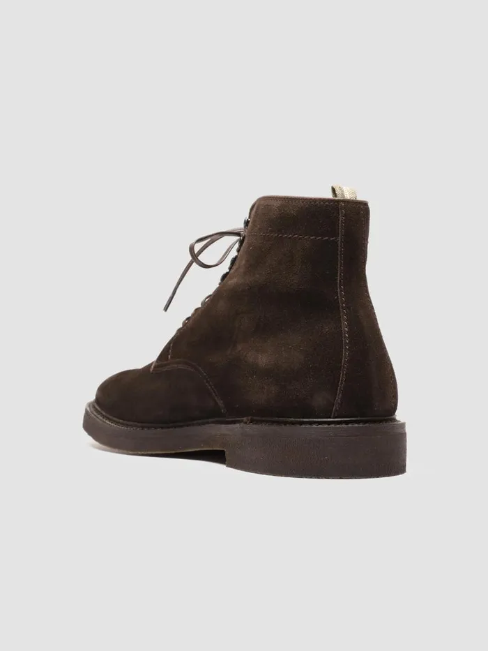 Officine Creative Boots and Ankle Boots HOPKINS FLEXI 203 Pepe Brown Suede Laceup Boots 8211 Men Officine Creative Boots and Ankle Boots HOPKINS FLEXI 203 Pepe Brown Suede Laceup Boots 8211 Men