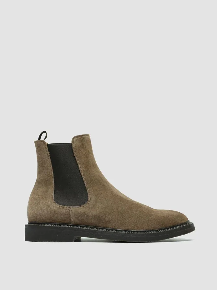 Officine Creative Boots and Ankle Boots HOPKINS FLEXI 204 Tundra Taupe Suede Pull On Boots 8211 Men Officine Creative Boots and Ankle Boots HOPKINS FLEXI 204 Tundra Taupe Suede Pull On Boots 8211 Men