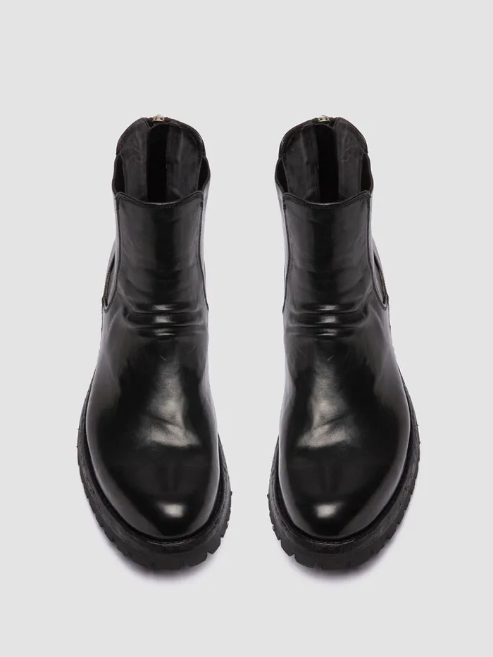 Officine Creative Boots and Ankle Boots IKONIC 005 Nero Black Leather Zip Boots 8211 Men Officine Creative Boots and Ankle Boots IKONIC 005 Nero Black Leather Zip Boots 8211 Men