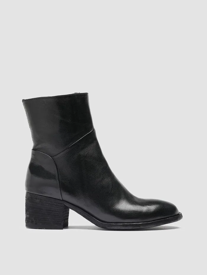 Officine Creative Boots and Booties DENNER 107 Nero Black Leather Ankle Boots 8211 Women Officine Creative Boots and Booties DENNER 107 Nero Black Leather Ankle Boots 8211 Women