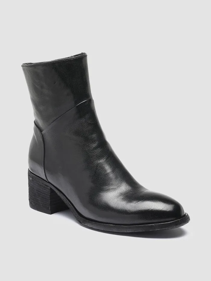 Officine Creative Boots and Booties DENNER 107 Nero Black Leather Ankle Boots 8211 Women Officine Creative Boots and Booties DENNER 107 Nero Black Leather Ankle Boots 8211 Women