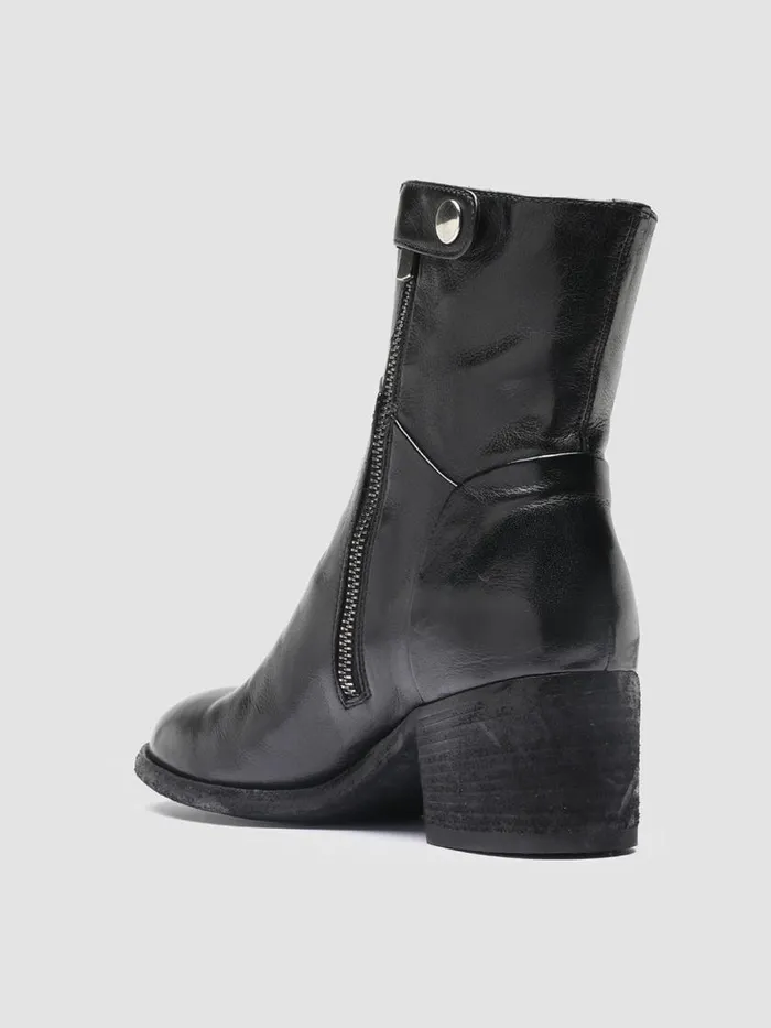 Officine Creative Boots and Booties DENNER 107 Nero Black Leather Ankle Boots 8211 Women Officine Creative Boots and Booties DENNER 107 Nero Black Leather Ankle Boots 8211 Women
