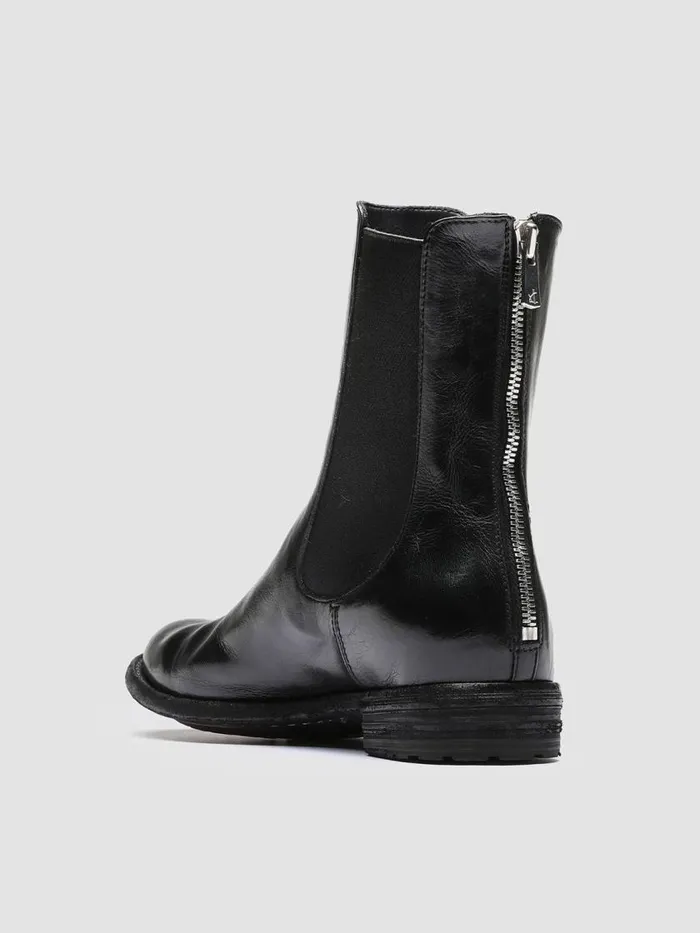 Officine Creative Boots and Booties LEXIKON 073 Nero Black Leather Chelsea Boots 8211 Women Officine Creative Boots and Booties LEXIKON 073 Nero Black Leather Chelsea Boots 8211 Women