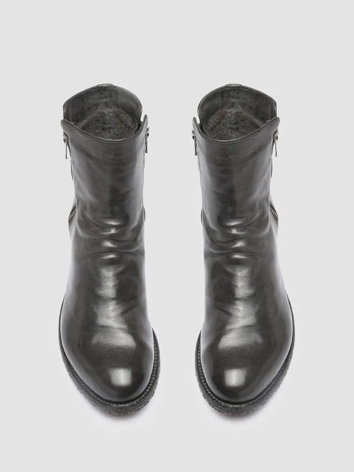 Officine Creative Boots and Booties LEXIKON 097 Magnete Grey Leather And Shearling Ankle Boots 8211 Women Officine Creative Boots and Booties LEXIKON 097 Magnete Grey Leather And Shearling Ankle Boots 8211 Women