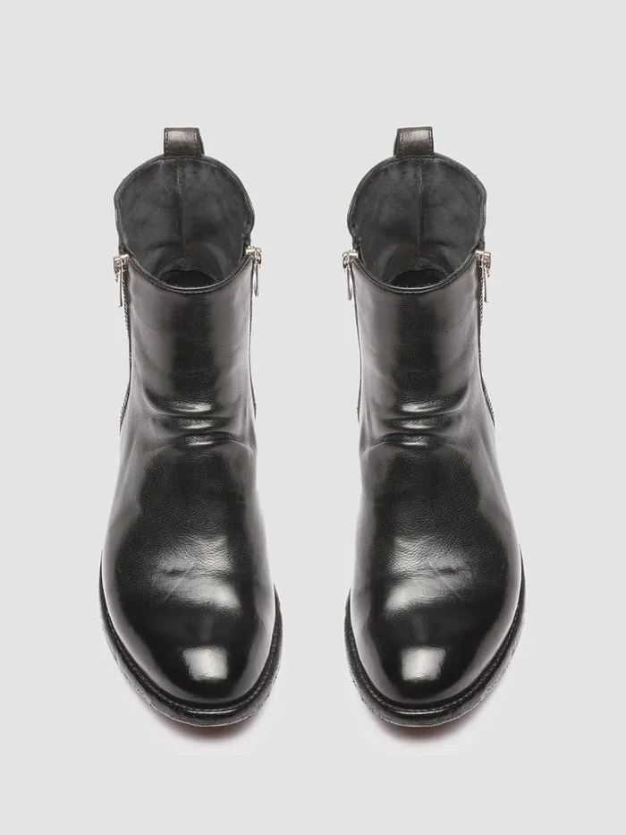 Officine Creative Boots and Booties LISON 040 Nero Black Zipped Leather Ankle Boots 8211 Women Officine Creative Boots and Booties LISON 040 Nero Black Zipped Leather Ankle Boots 8211 Women